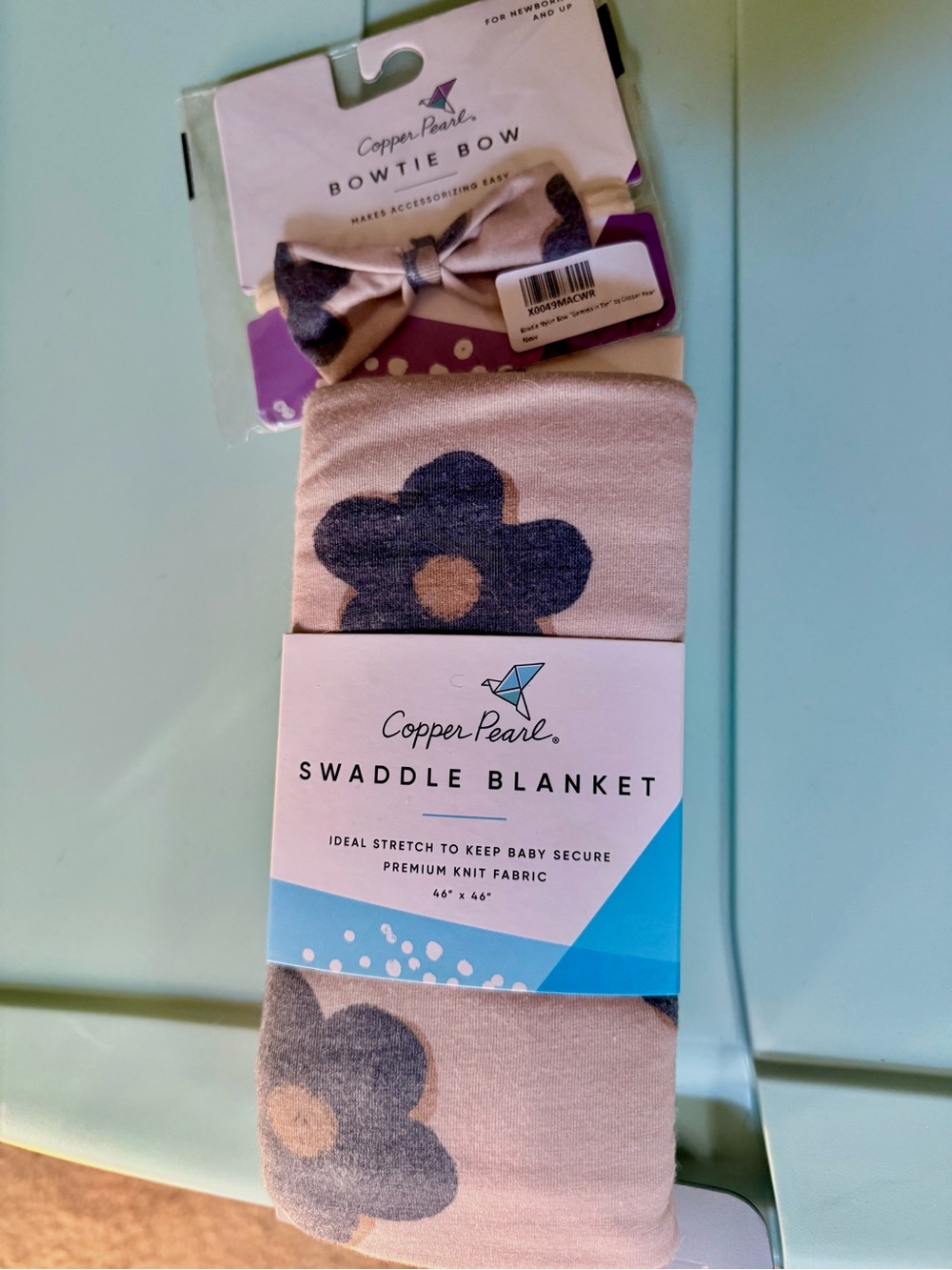 Copper Pearl Pink Floral Swaddle Blanket